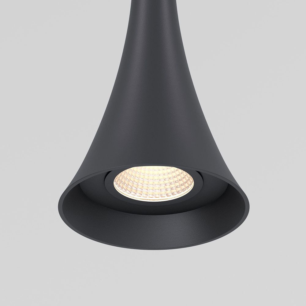 Подвесной акцентный светильник 6*6*142 см, LED, 5W, 3000K, Elektrostandard Hall 50314 LED, черный