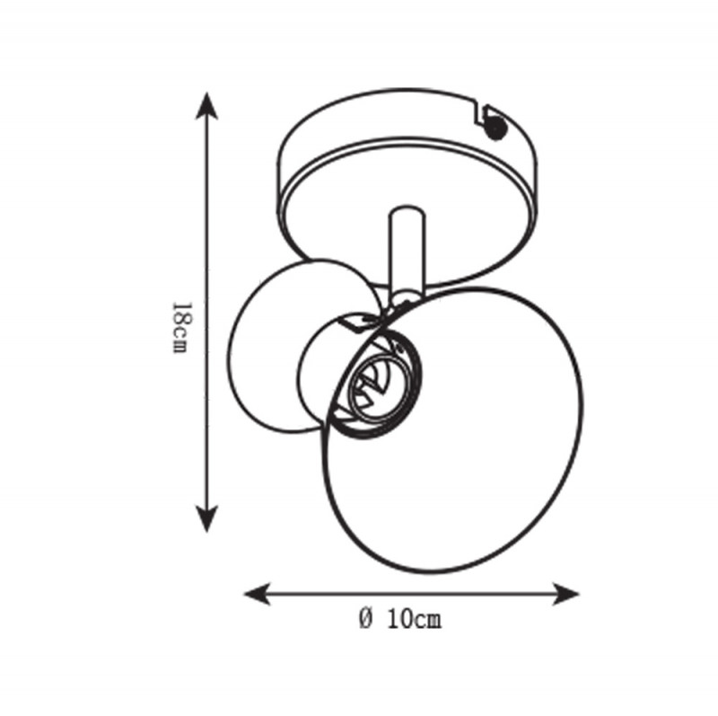 Спот Arte Lamp A1406AP-1BK, черный