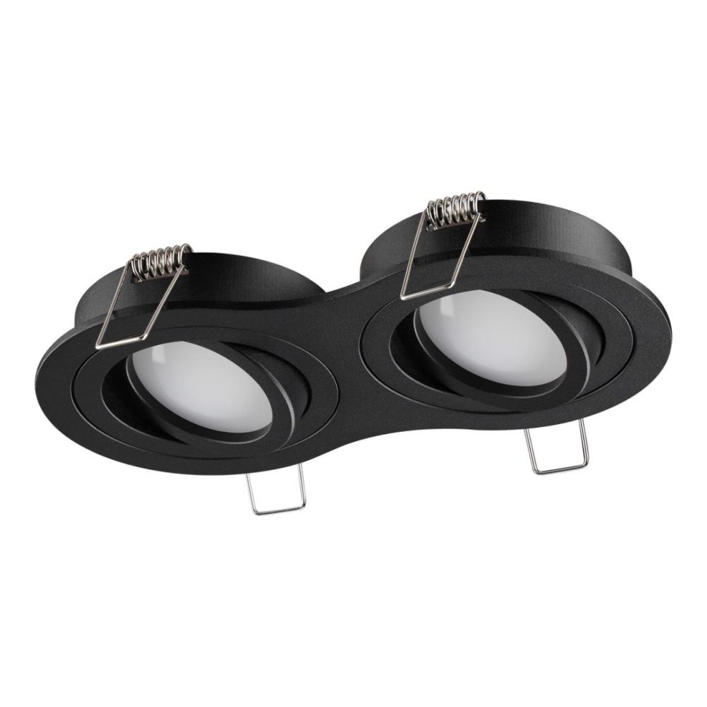 Светильник встраиваемый поворотный 17,5 см, Novotech Morus 371024, черный