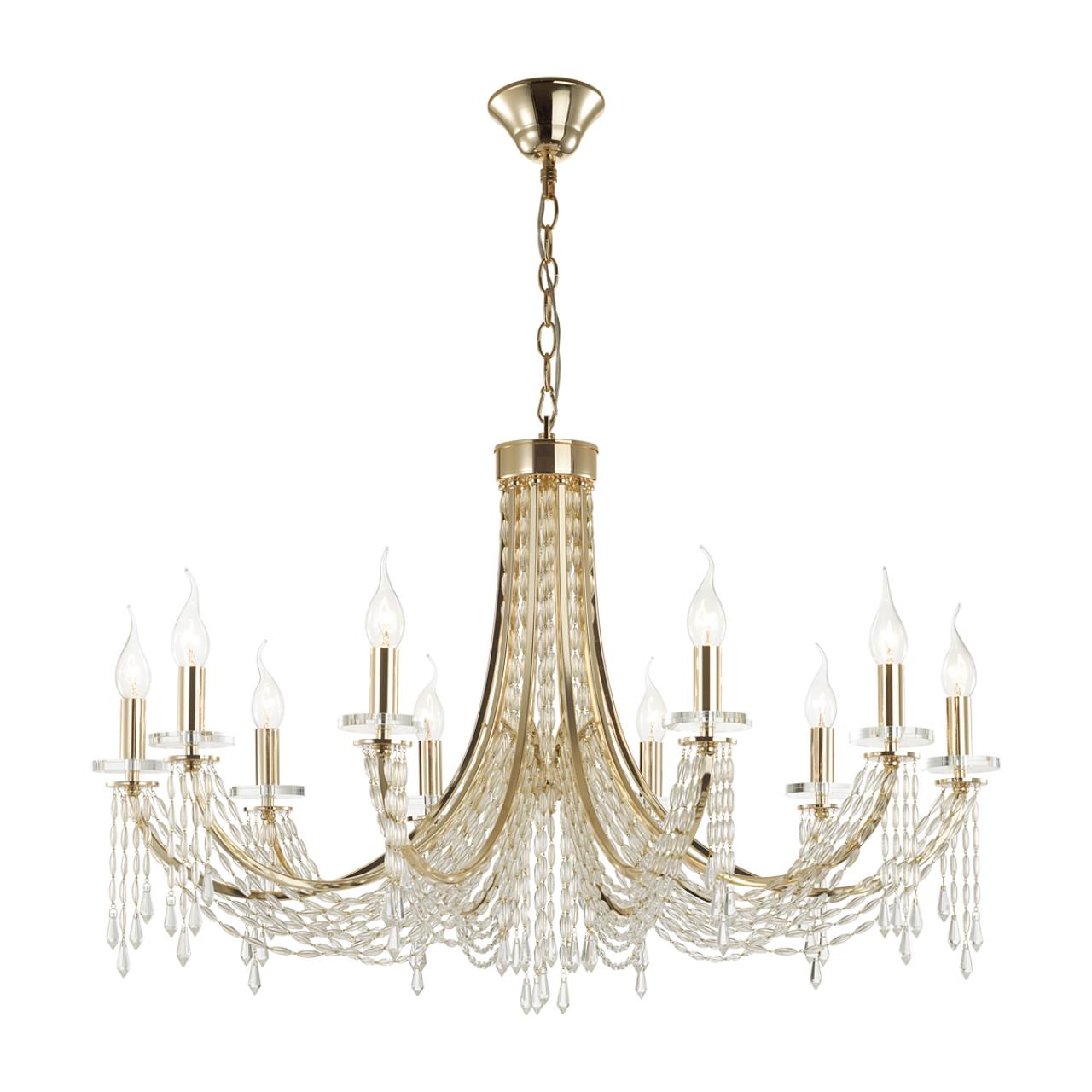 Люстра 88*88*124,4 см, 10 E14*40W, Odeon Light Capel, золотой 5063/10