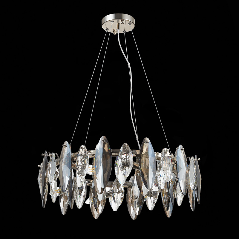 Люстра подвесная 60 см, 320W, ST LUCE ANCONA SL1227.103.08 Никель