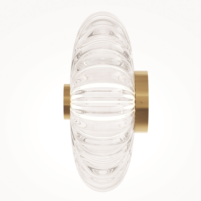 Настенный светильник 15,5*35*35 см, LED 8W 3000K Maytoni Modern Amulet MOD555WL-L4G3K золото