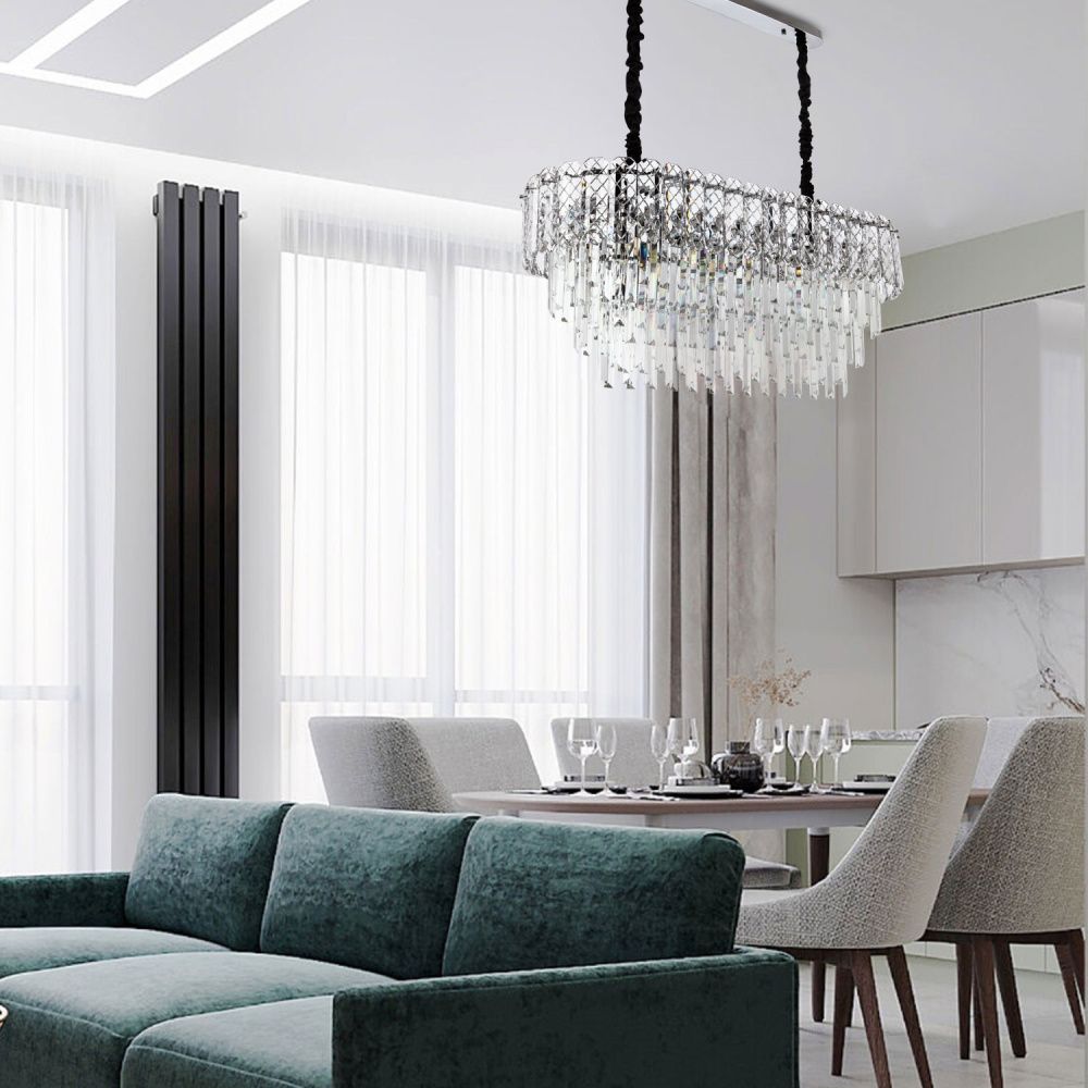 Подвесная люстра 98*37*95 см, Е14 10x40W, Хром MODELUX ML.20210.10 CR