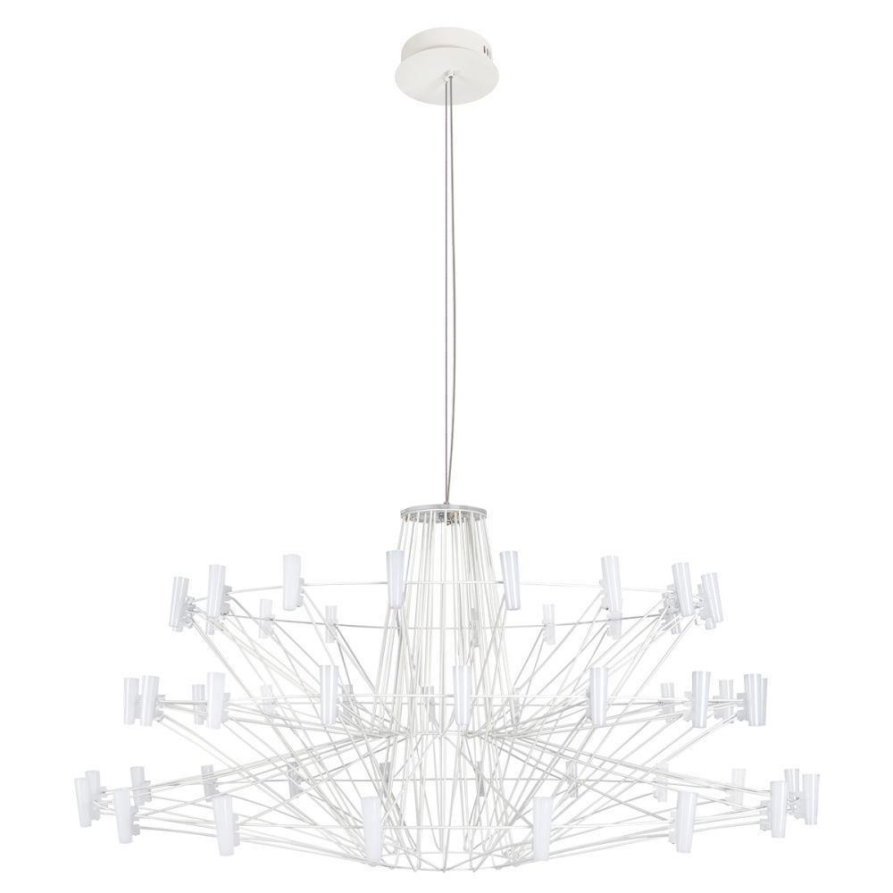 Подвесная люстра 100 см, 44W, 3000K, LOFT IT Coppelia 10476 White, белый