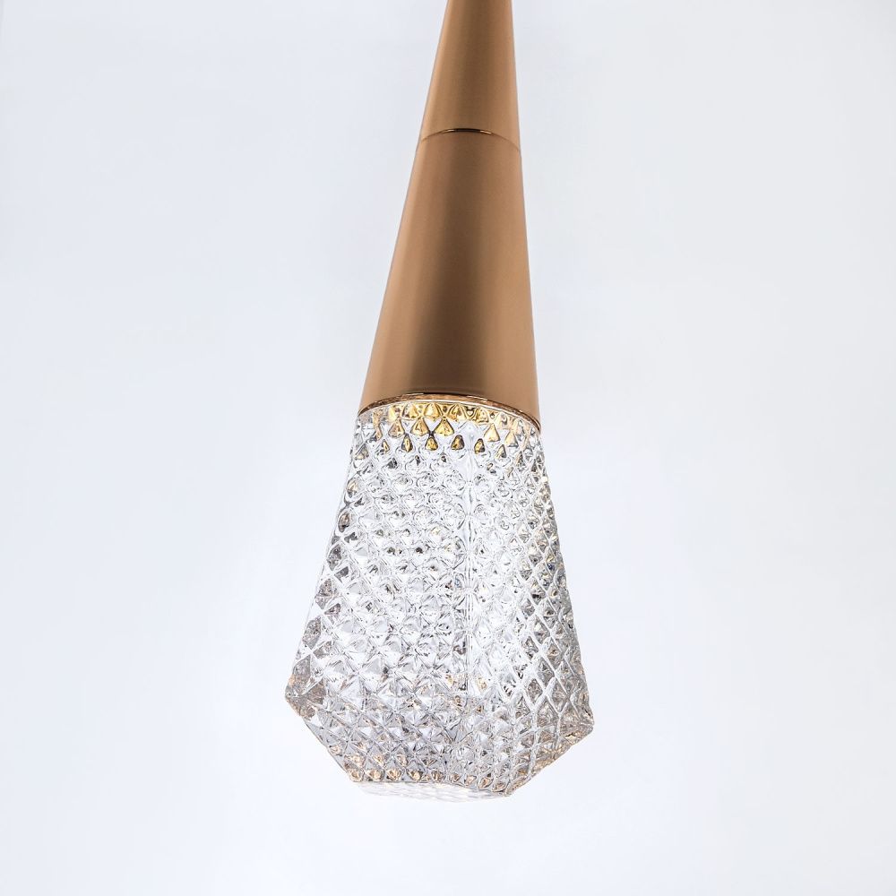 Подвесной светильник 8*8*200 см, LED 3W, 4000K, Золото MODELUX ML.3315.1