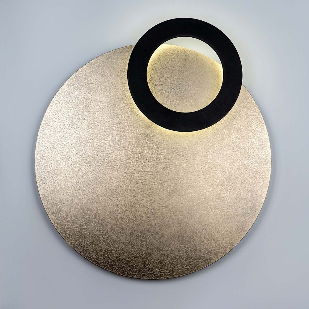 Бра 11x65см, LED, 30Вт, 4200K, Modelux MS.1504.650 Золото, Чёрный