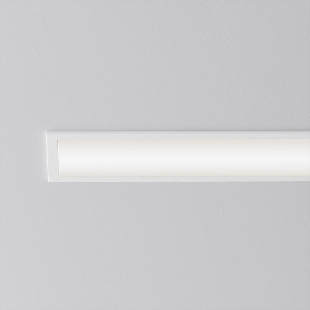 Встраиваемый светильник 25,5*3,1-3,95 см, LED*20W, 3000-6000K, Maytoni Basis 120° DL066-20W3-6K-W, Белый