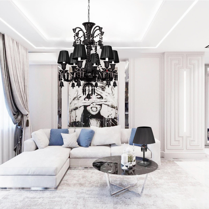 Настольная лампа LOFT IT Zenith 10210T White хром, прозрачный