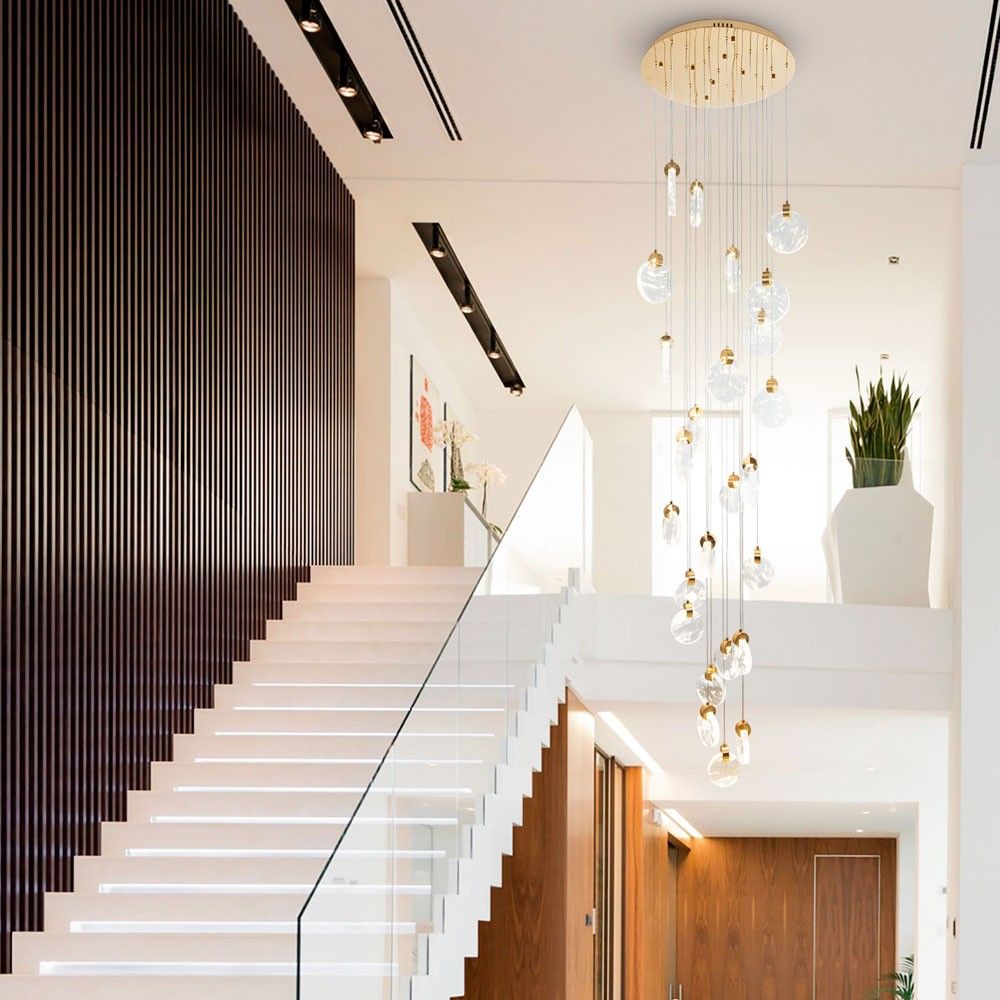 Подвесная люстра 65*65*300 см, LED 95W, 4000K, Золото MODELUX ML.88988.25 GD