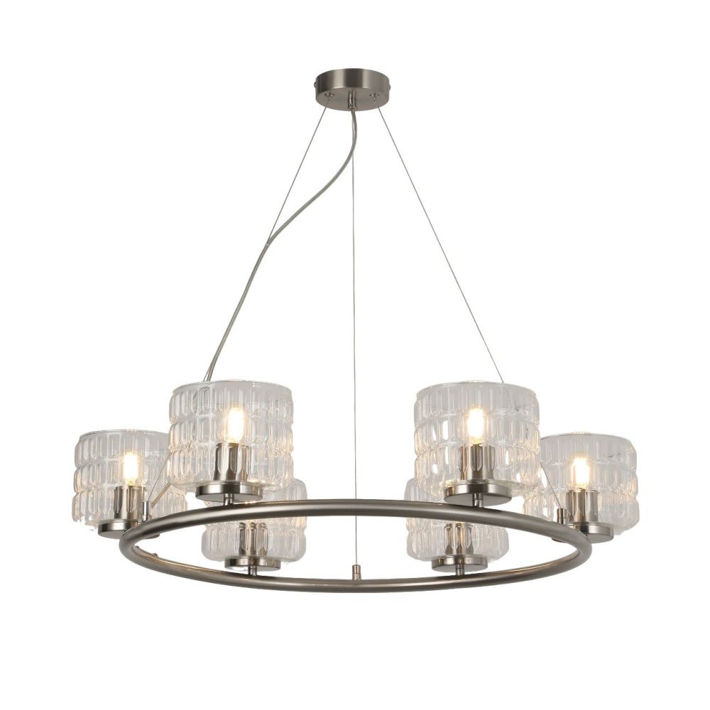 Люстра 73*73*120 см, 6*E27 Gerhort G31222/6NK CL, Никель