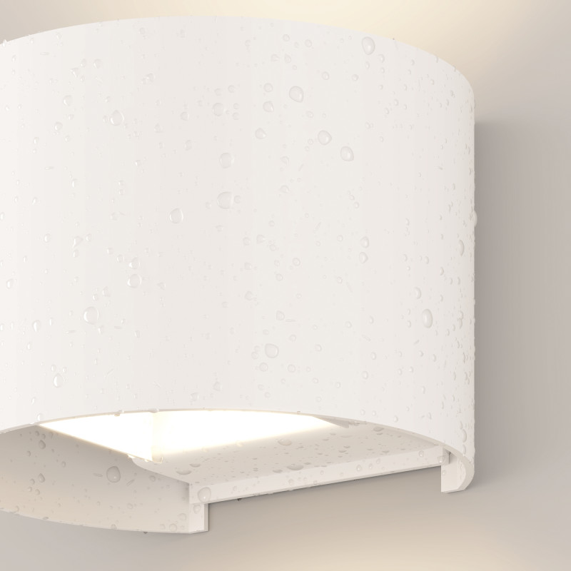 Уличное бра 6W, 3000К Maytoni Fulton O573WL-L6W, белый/матовый