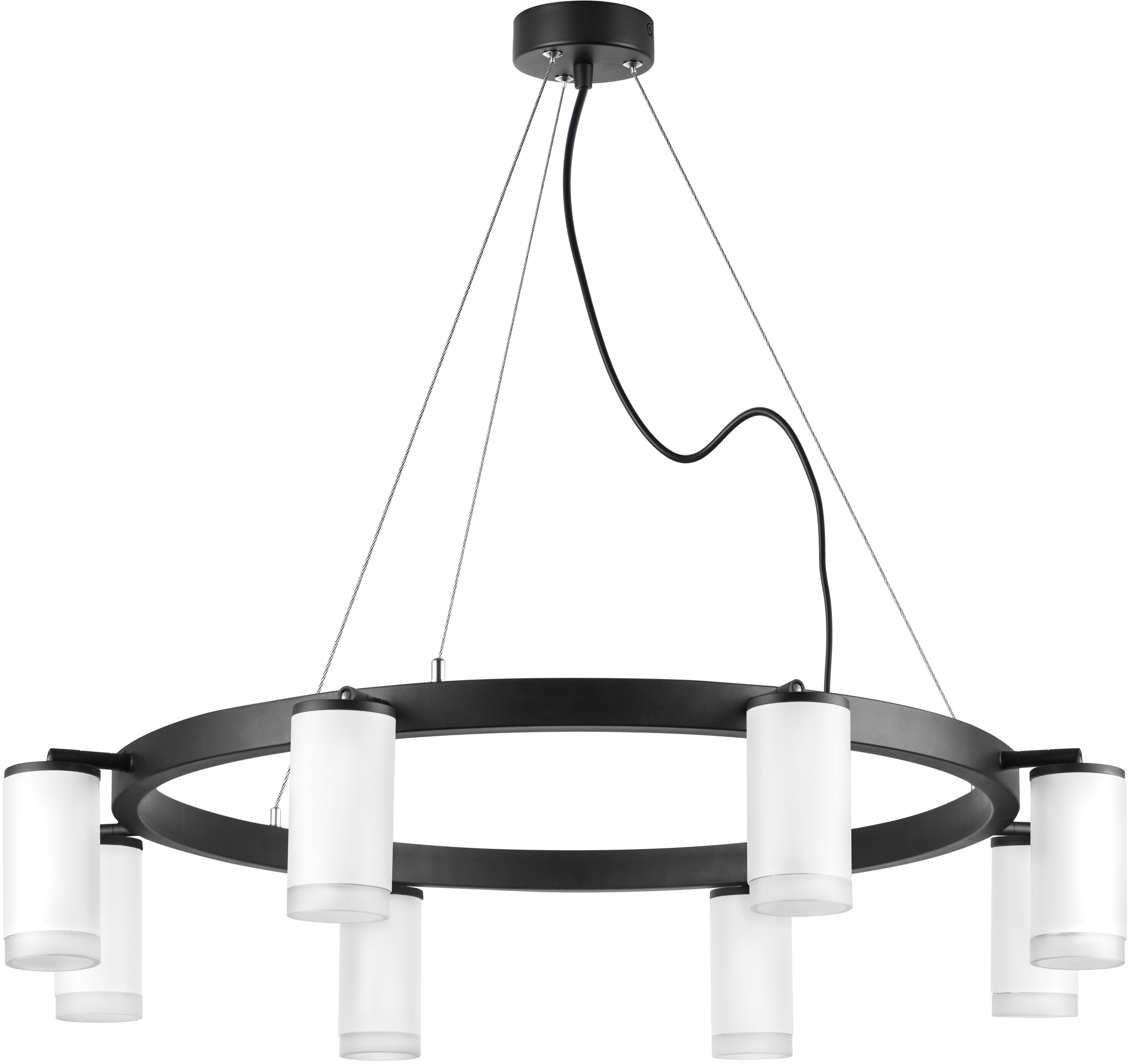 Светильник 96 см, Lightstar Rullo LR0183680, черный-белый