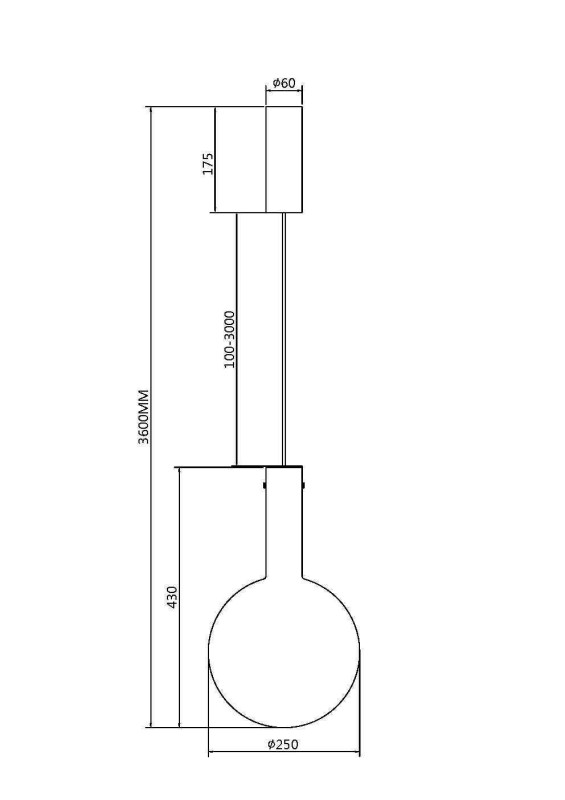 Светильник 25 см, 6W, 3000K, Maytoni MOD182PL-L6W3K, белый