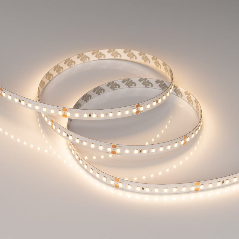Лента RT-A144-10mm 24V Warm3000 (7.7 W/m, IP20, 2835, 5m) (Arlight, высок.эфф.200 лм/Вт) 038782. Цена указана за 5 метров. Продается кратно 5 метрам.