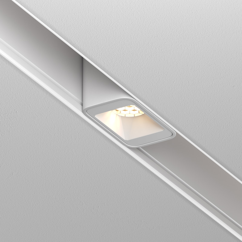 Светильник на шине 3,6*2,1*4,5 см, LED, 2W, 3000К, Maytoni Technical Points S TR100-2-2W3K-S-W белый