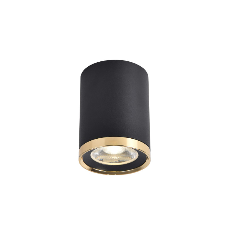 Светильник 6*6 см, LED 6W, 4000K Favourite Prakash 3086-1C, D68*H91, Светильник, каркас сочетает в себе два цвета - матовый черный и золото, декоративный элемент в виде кольца