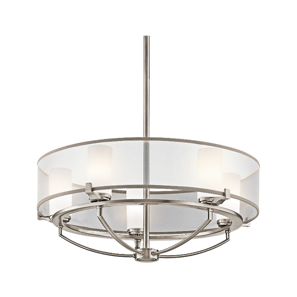 Люстра *61*47-107 см, G9*40W, Natural Concepts Kichler Saldana 7724602-848, серый