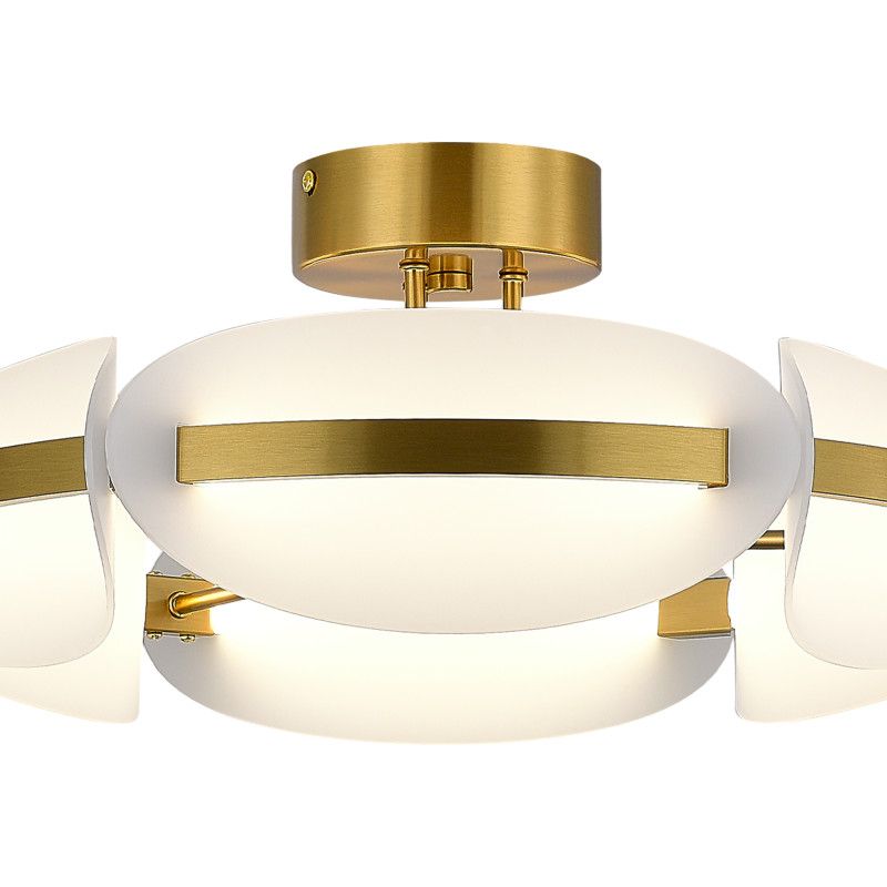 Люстра на штанге *50*19 см, 1*LED*45W, 3000K, ST-Luce Etoile SL1304.302.45, латунный