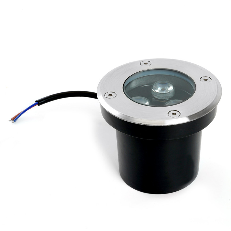 Светильник тротуарный, 3W, AC12-24V, 4000К, D100*H80mm, внутренний диаметр: 70mm, IP67, SP2801 Feron 48345