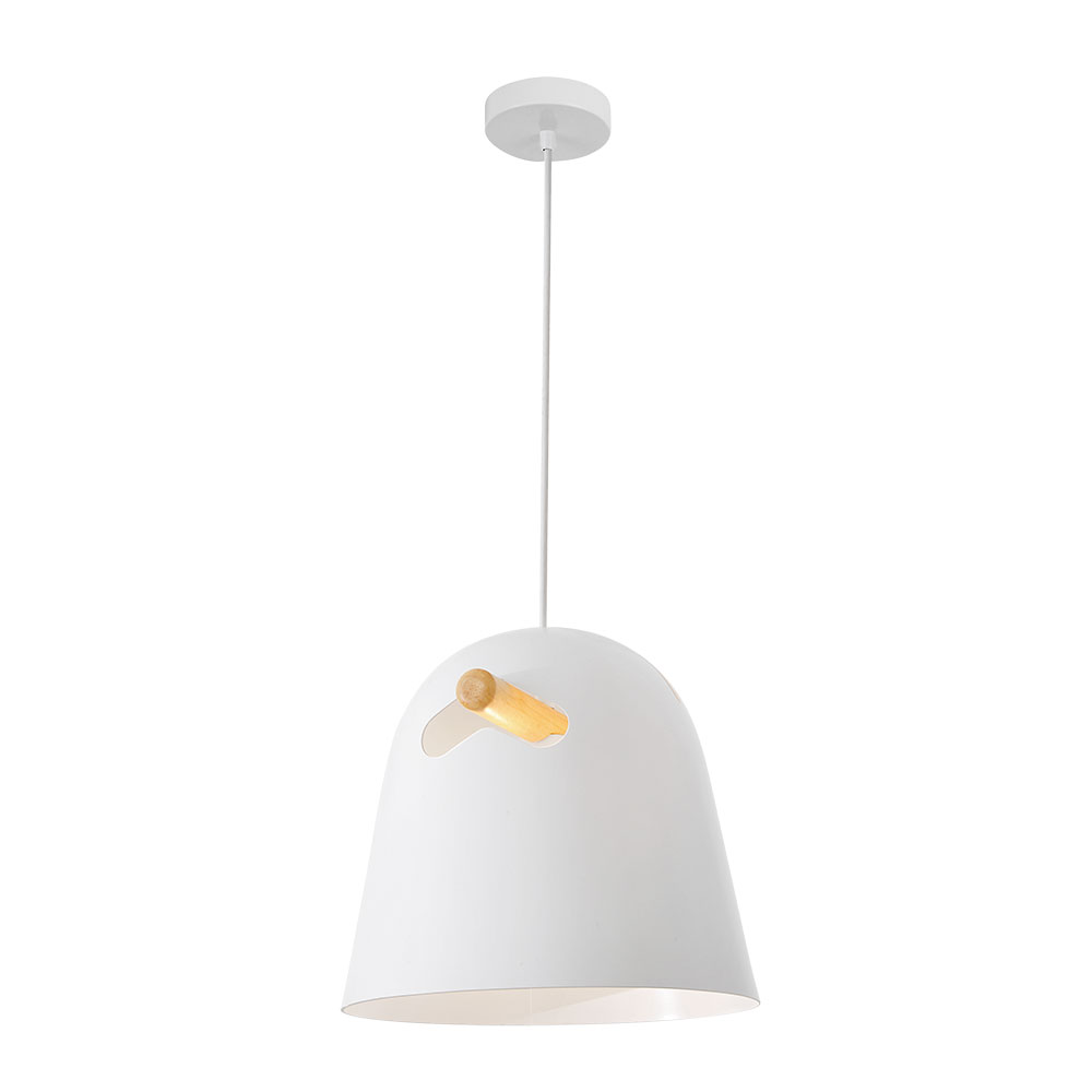 Подвесной светильник 30*30 см, 1*E27, 60W, Divinare Platea 5085/33 SP-1, Белый