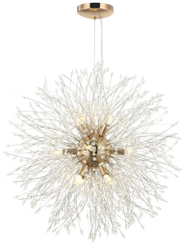 Люстра подвесная Stilfort 2123/03/12P, диаметр 60 см, золото