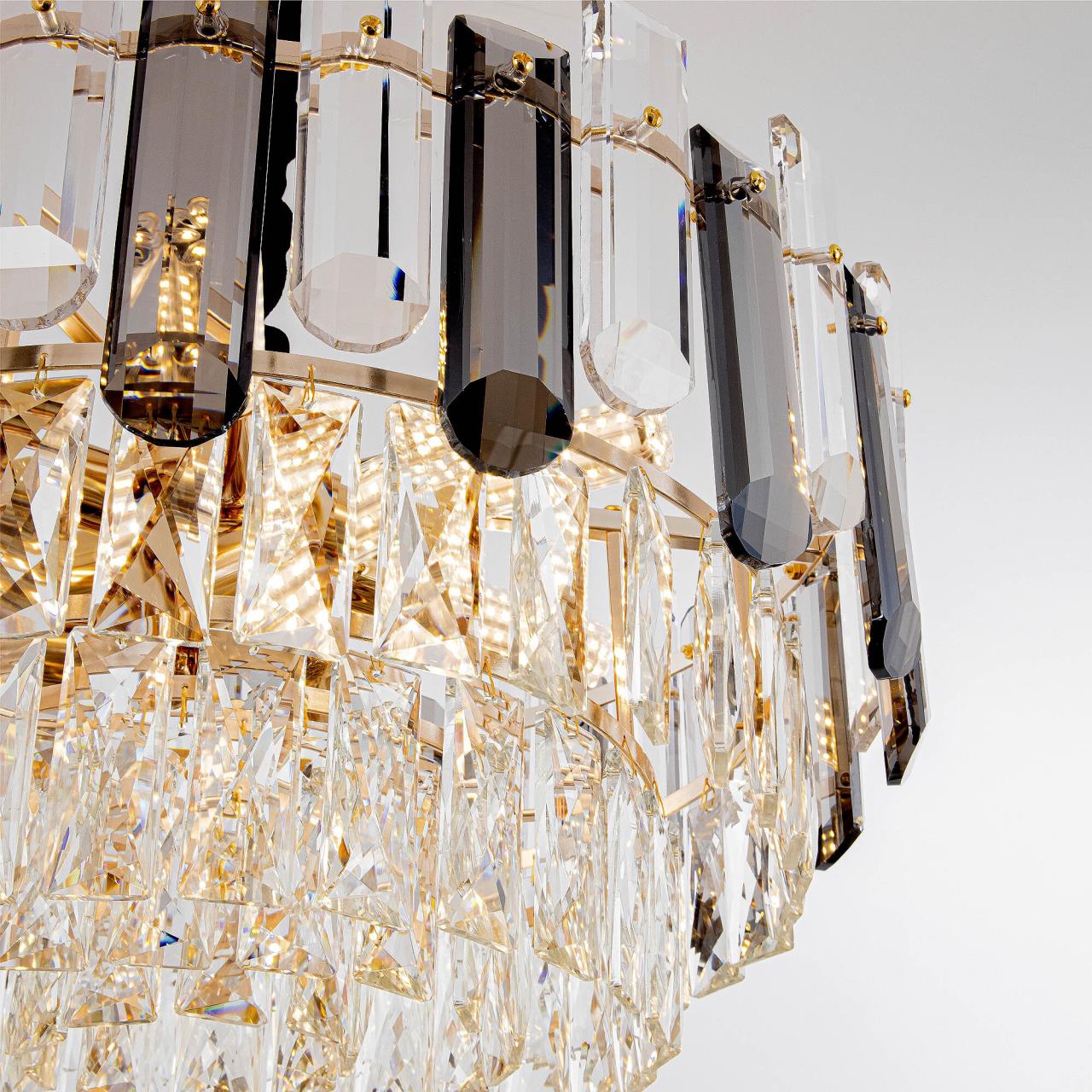 Подвесная люстра 30*120*40/105 см, 12*Е14 MODELUX ML.9006.1200 GD-SM золото