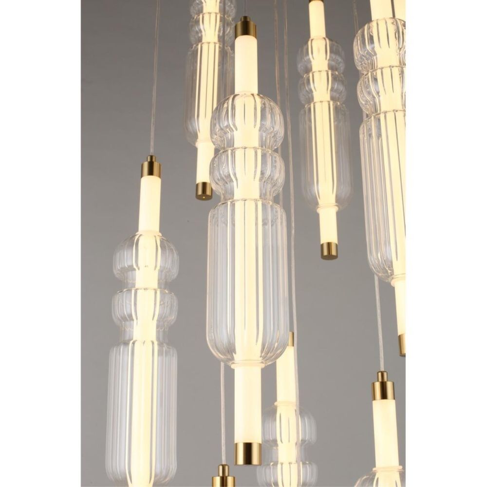  Люстра потолочная Omnilux Vepri OML-51806-37, бронза,  LED 37W, 3000K