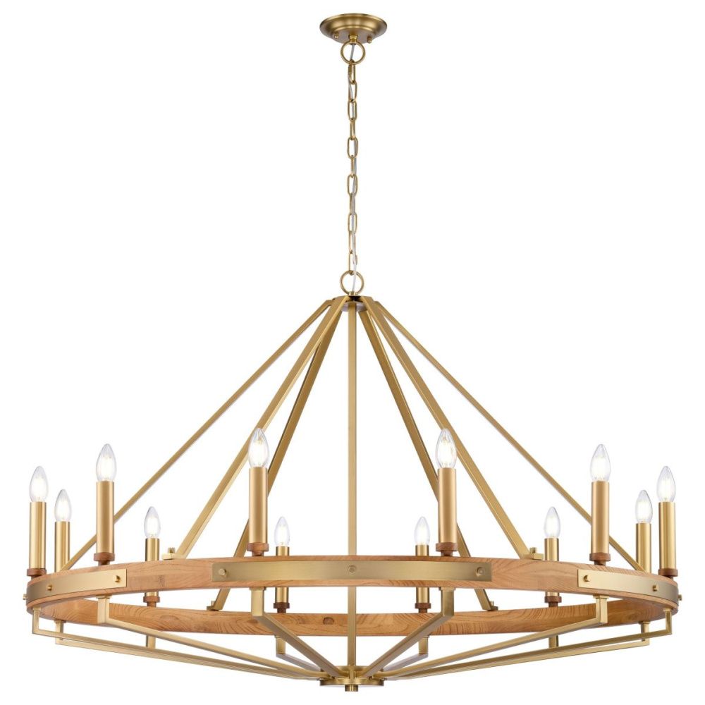 Подвесная люстра 121 см, Wertmark Brenda WE586.12.503, бронза