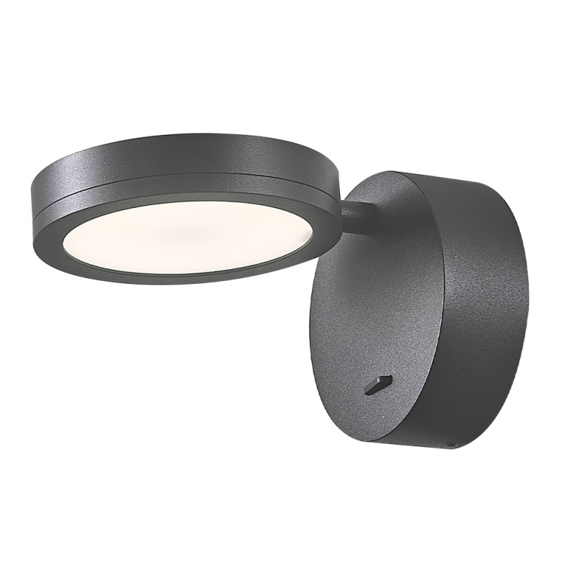 Бра 9 см, 5W, 4000K, Crystal Lux CLT 027W V1 BL, черный