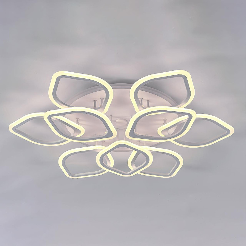 Люстра потолочная Citilux Ромби Смарт CL236A190E, 105W LED, 3000-5500K, диаметр 91 см, белый