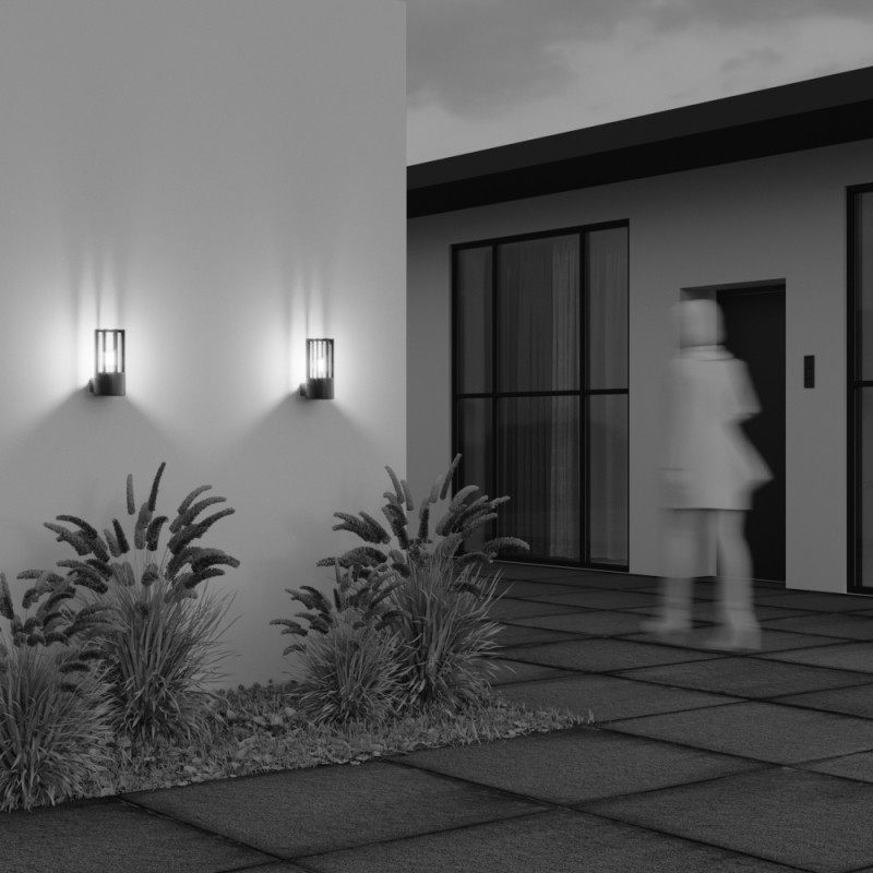 Светильник настенный 25*12*15,5 см, 1*E27, 15W, Maytoni BARREL O453WL-01GF серый