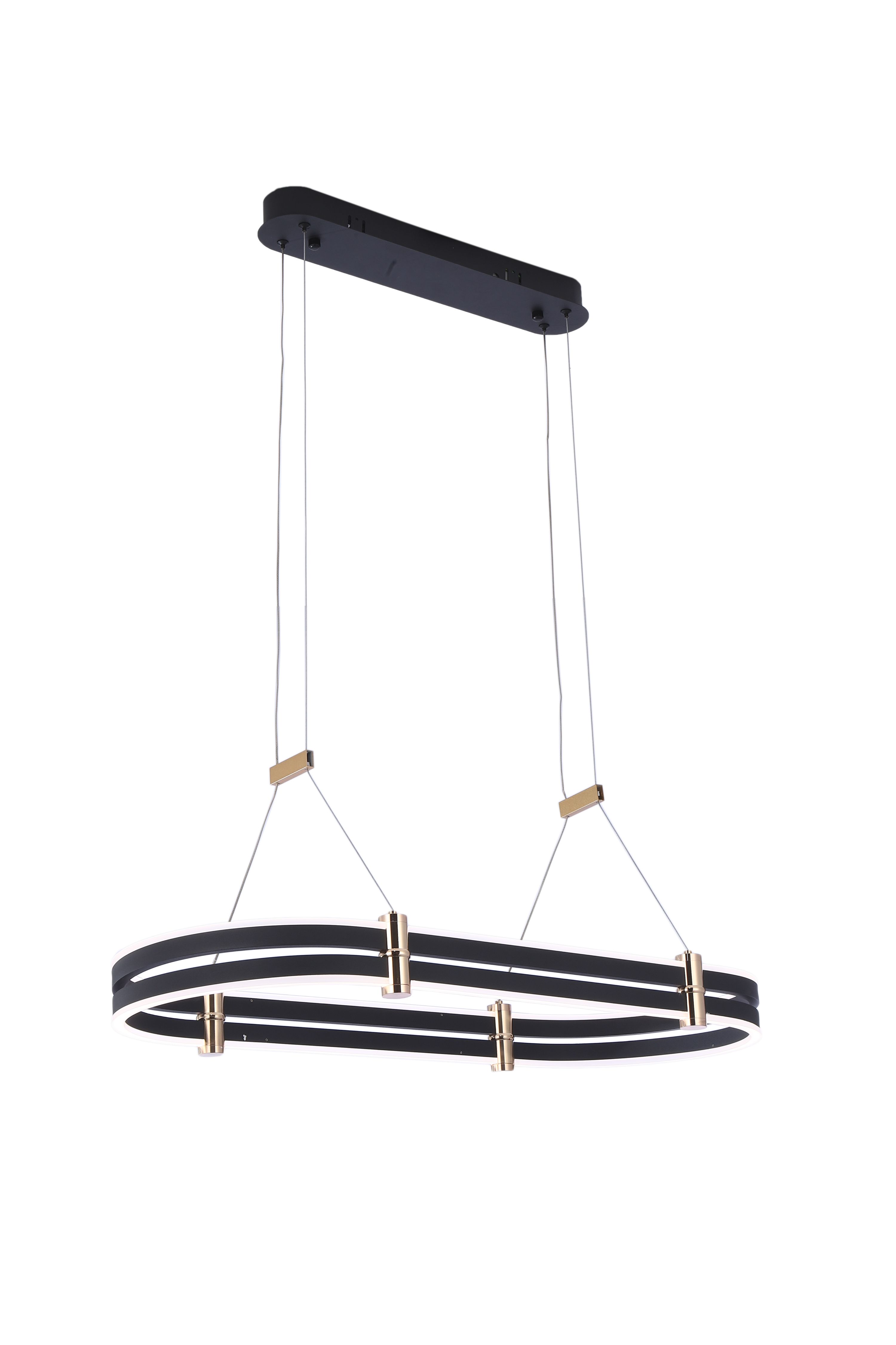 Светильник подвесной 35*80 см, LED 92W 3000/4000/6000K антрацит Zortes Duble-r ZRS.30505.92