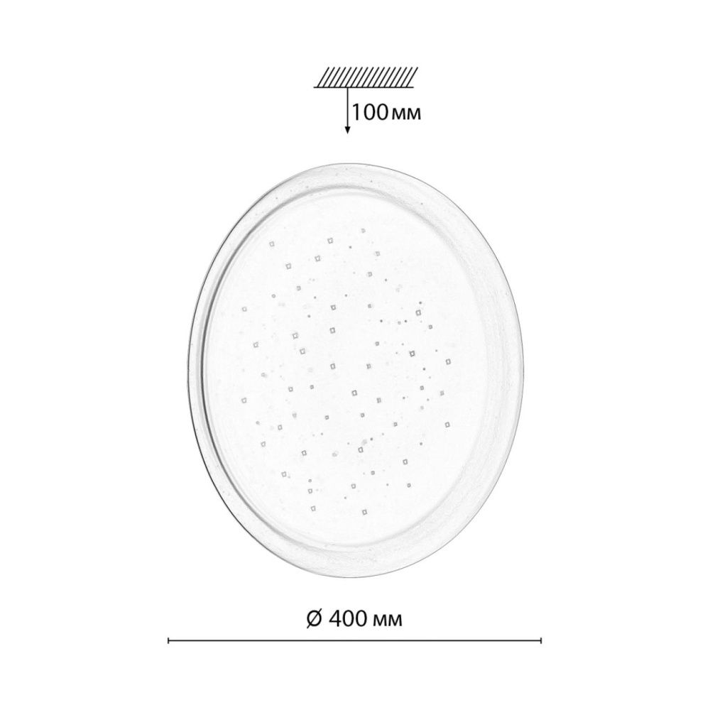 Светильник *40*-10 см, 1*LED*48W, 3000/4000/6000K, Sonex JOLLY 7774/DLN, белый