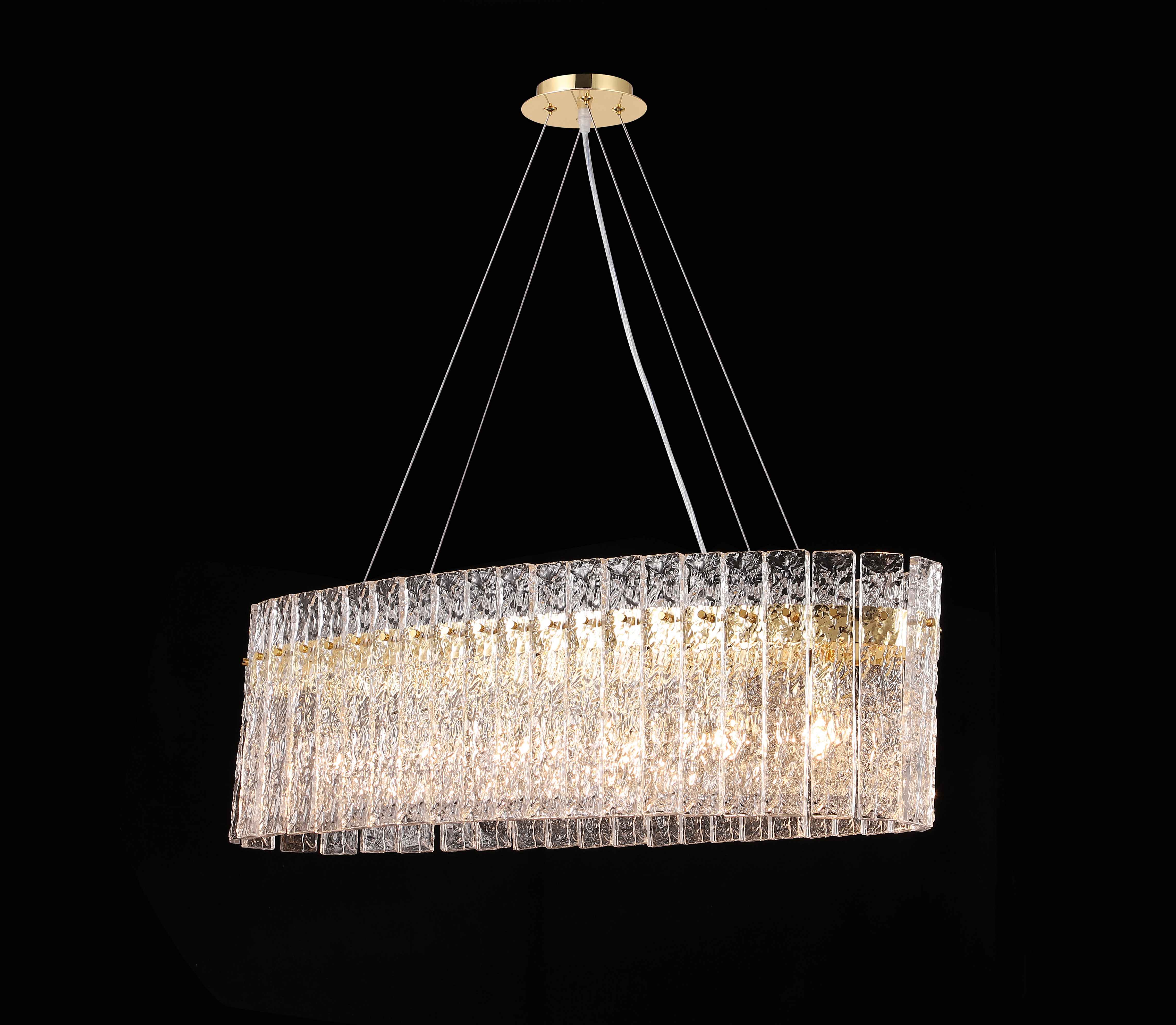 Люстра 800*220*250, 6*E14, 40W NewRgy Cristallo B66-L800*W220*H250 H-GOLD, Золото