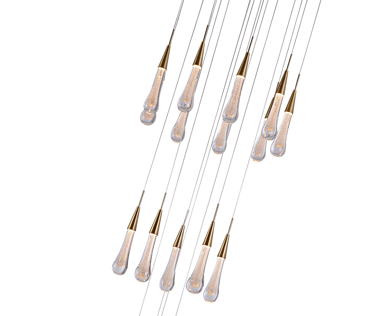 Светильник 50 см, 54W, 3000K, Kink Light 07861-18A,36, латунь