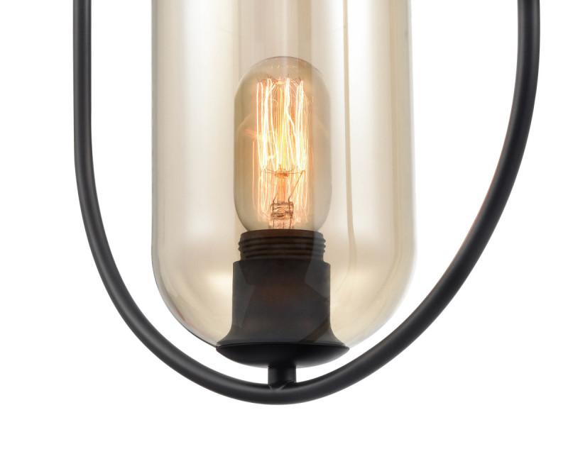 Подвесной светильник 12*30*160 см, 1*E27 черный Vele Luce Fiamma VL5812P01