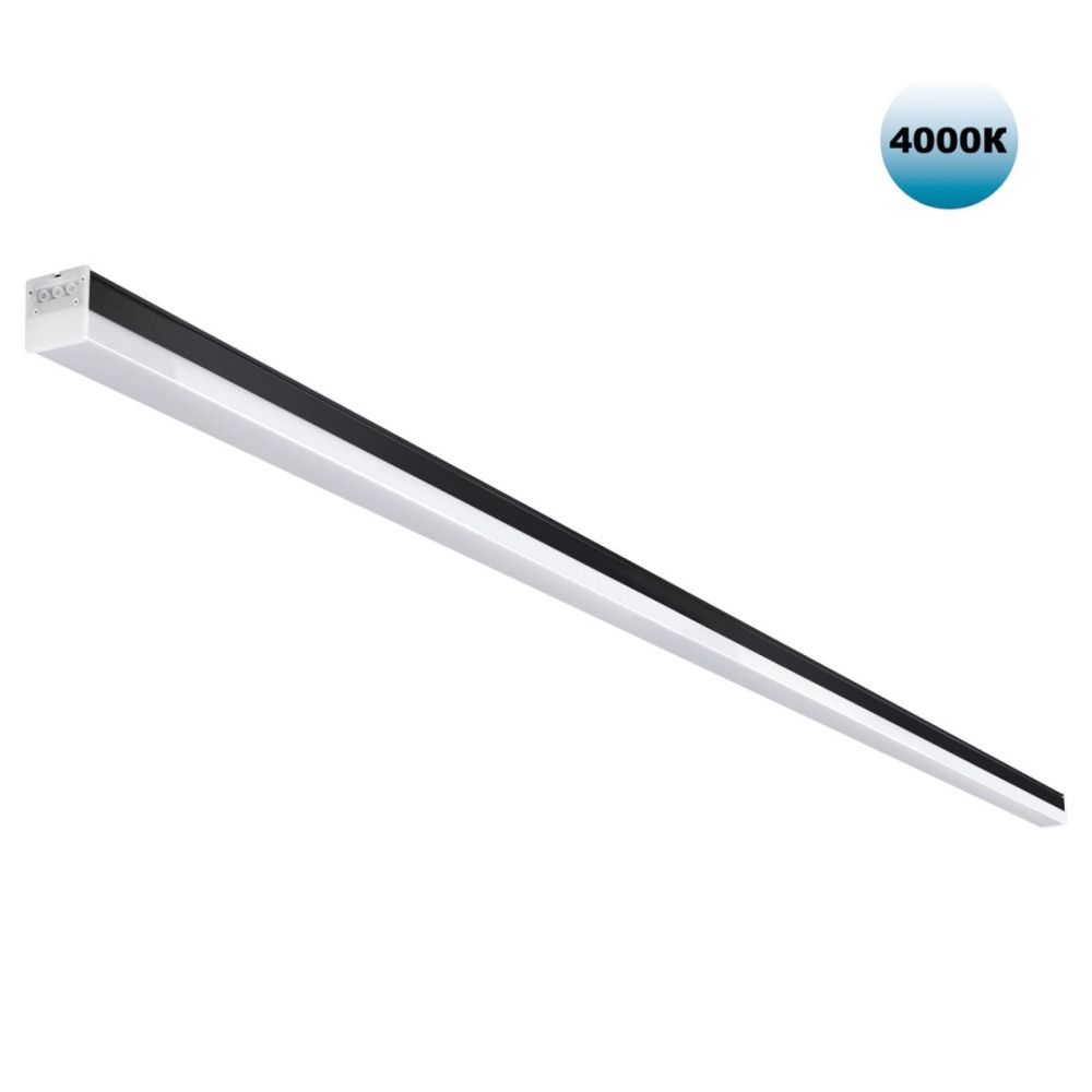 Светильник 200*5*6- см, 1*LED*68W, 4000K, Novotech Bits Over 359828, черный,  линейный светодиодный, в комплекте прямой соединитель, крепёжные планки, сетевой кабель 2