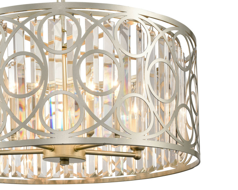 Подвесная люстра  50*110 см, 5*E14 шампань Vele Luce Riccio VL3164P05