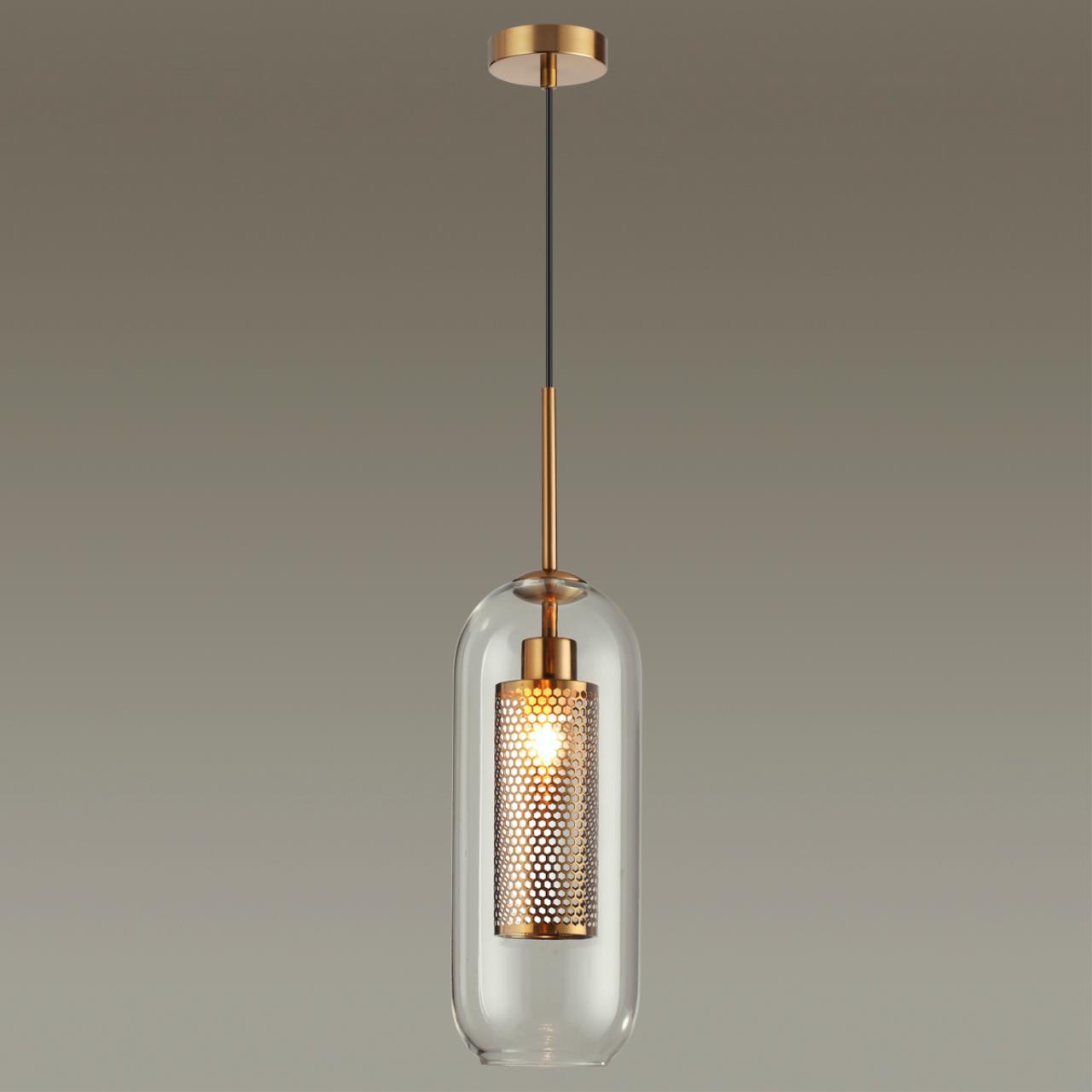 Подвесной светильник Odeon Light Clocky 4940/1, бронза