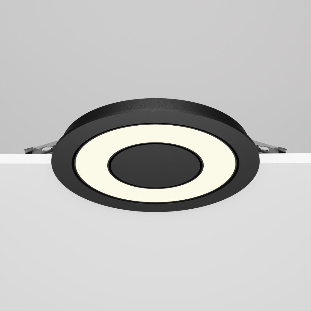 Встраиваемый светильник  DL102-12W3K-B **-3,6 см, *LED*12W, 3000K, Maytoni technical Vector DL102-12W3K-B, Черный