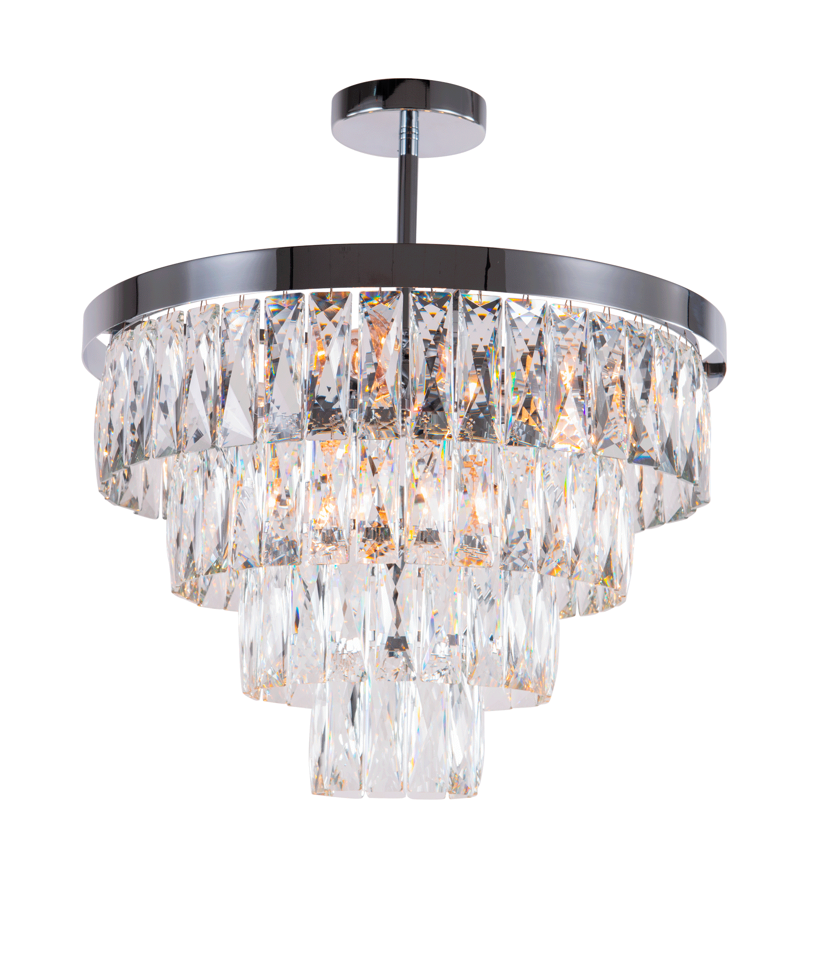 Люстра 500*470, 8*E14, 40W NewRgy Cristallo 2431R/8A CHR+CL, CHR+CL
