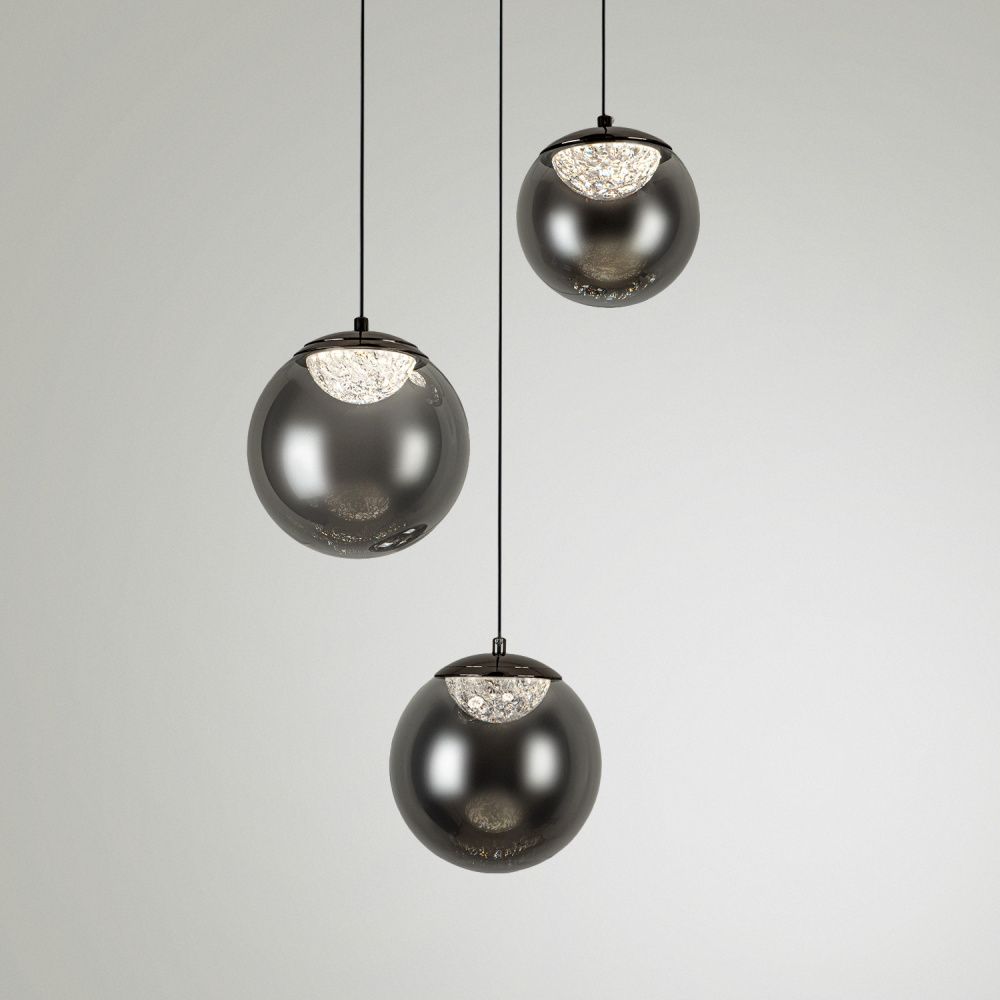 Светильник *30* см, LED*17W, 3000-6000K, Modelux  ML.2338.3R BK, Чёрный