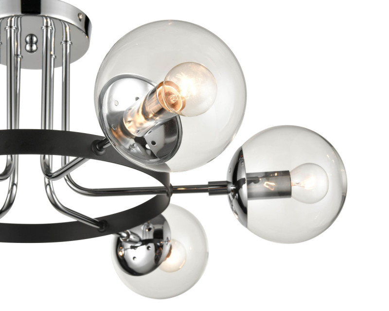 Потолочная люстра  71*27 см, 6*E14 хром Vele Luce Intenso VL1413L06