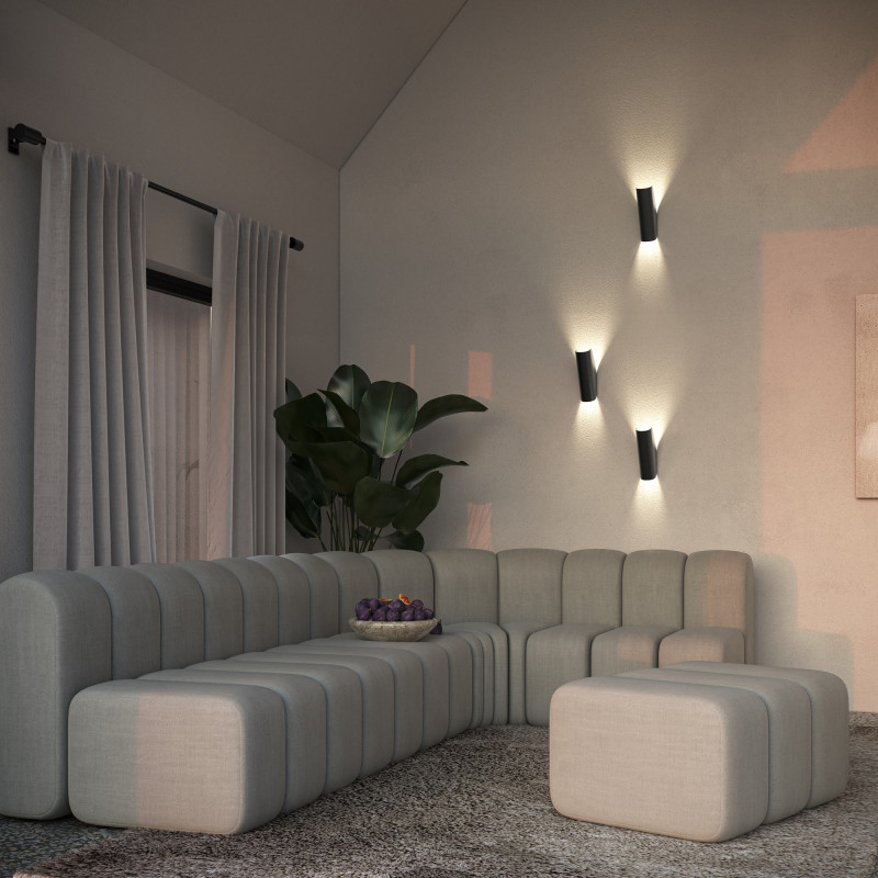Светильник 25 см, Maytoni Notta MOD417WL-01B, черный