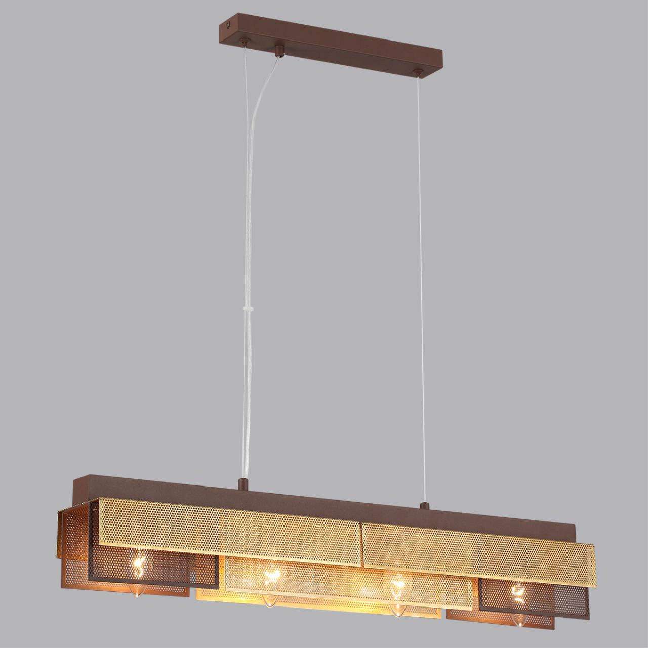 Светильник подвесной 11*69*167 см, 4*E14 Lumion DANA 8005/4A кофе, золотой