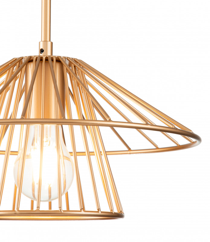 Подвесной светильник 305*305*295/1715 мм, 1*E27 золотой Indigo Strato V000285, 10016/1P Gold