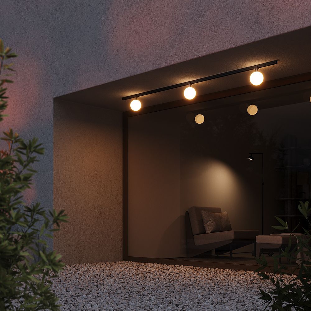 Уличный трековый светильник 17,7 см, LED*9W, 3000K, Maytoni Luna O-TR01-1-S-9WB3K, Черный