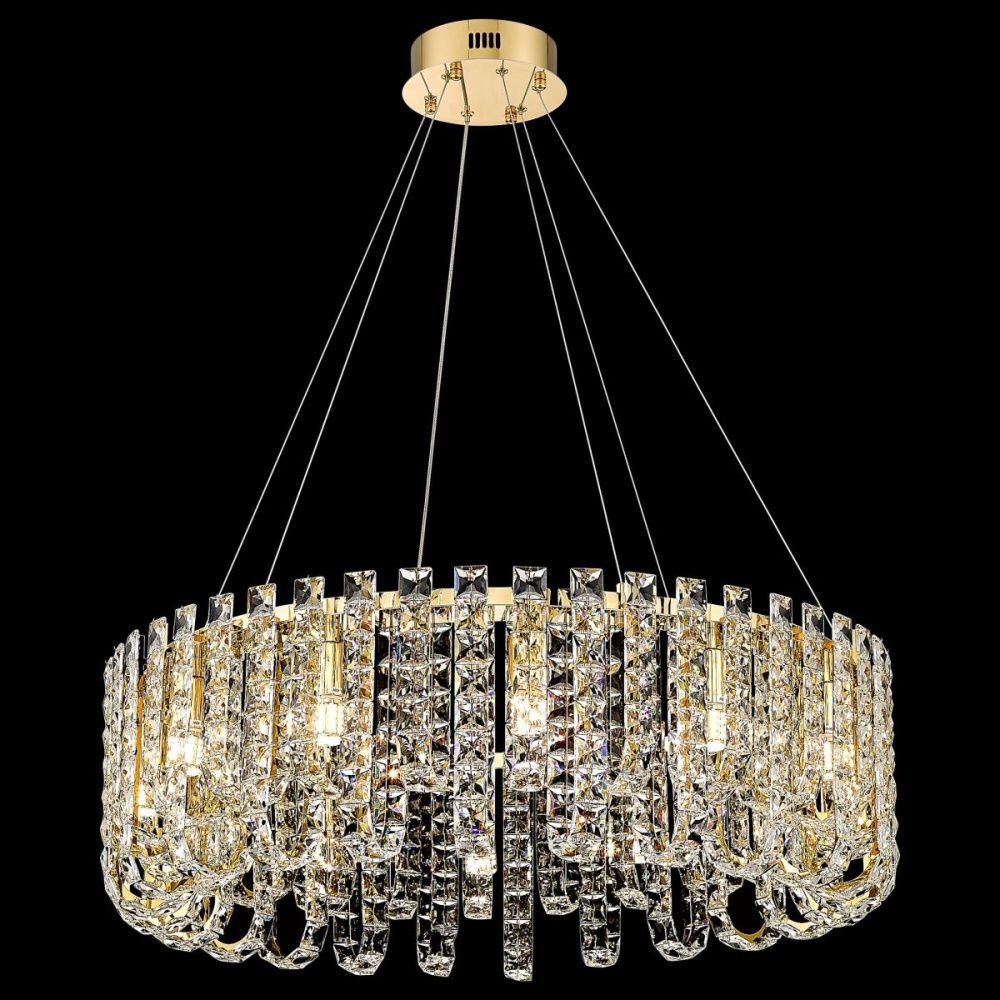 Подвесная люстра 80 см, Wertmark Cheryl WE101.12.303, золото