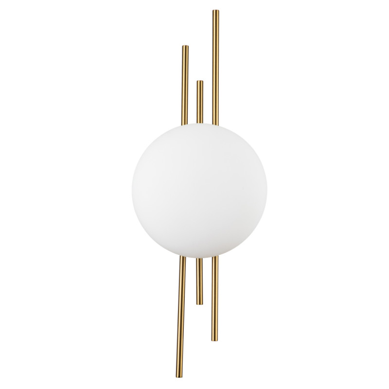 Настенный светильник 190*86*520 мм, 1*LED 8WW 4000KK бронза Indigo Astro V000044L, 14007/1W Brass