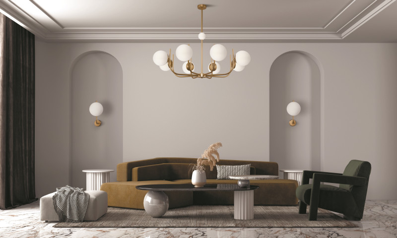 Люстра на штанге Maytoni Rendez-vous MOD109PL-08BS, диаметр 103 см, латунь